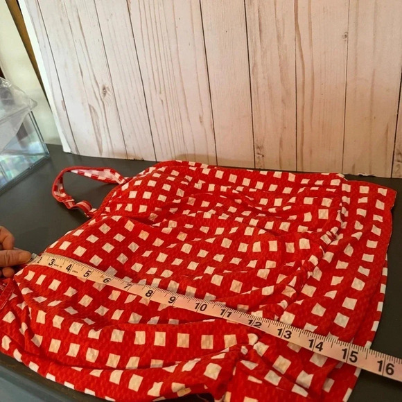 NWT Sea Level Australia Red White Check Tankini Size US 4 - Picture 9 of 9